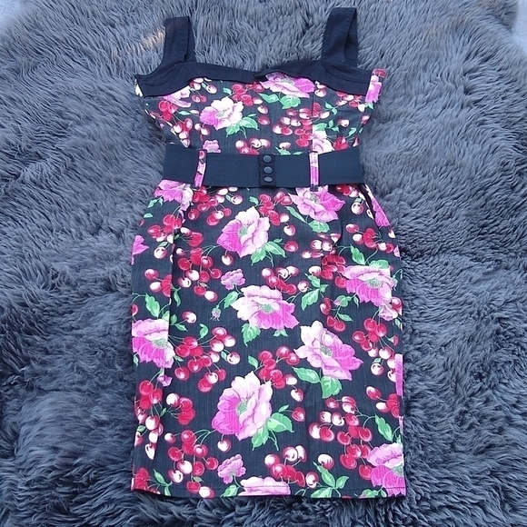 Dresses & Skirts - CHERRY Flower Rockabilly Dress